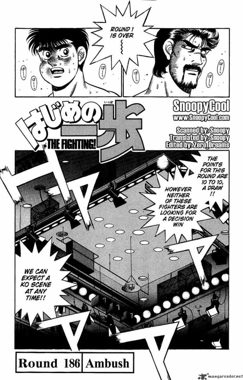 Hajime no Ippo - Chapter 186 Page 1