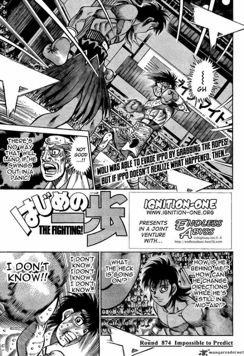 Hajime no Ippo - Chapter 874 Page 1